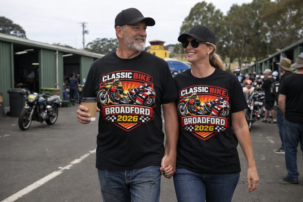 Orders closed - Classic Bike Broadford 2026 Tee - Black