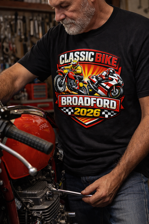 Orders closed - Classic Bike Broadford 2026 Tee - Black